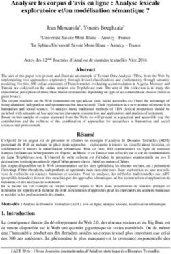 Analyser les corpus d'avis en ligne : Analyse lexicale exploratoire et/ou mod&eacute;lisation s&eacute;mantique ? - Le Sphinx