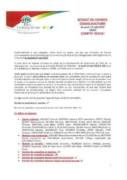 SEANCE DU CONSEIL COMMUNAUTAIRE - ira ie du jeudi 12 mai 2022