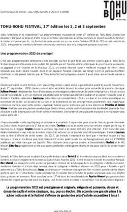 TOHU-BOHU FESTIVAL, 17e &eacute;dition les 1, 2 et 3 septembre