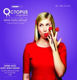 Mensuel tenta'culturel - ctopus - Offre nO&euml;l avec rina kazan - Octopus Magazine