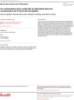 Les orientations de la recherche en &eacute;ducation dans les constituantes de l'Universit&eacute; du Qu&eacute;bec - &Eacute;rudit