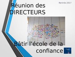 Réunion des DIRECTEURS - Bâtir l'école de la - Circonscription d'Évreux 3