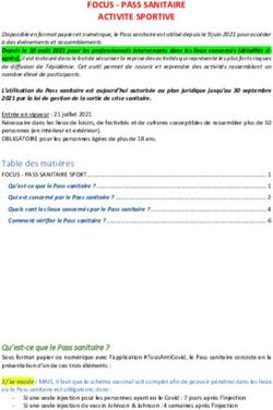 FOCUS - PASS SANITAIRE ACTIVITE SPORTIVE - CROS Grand Est