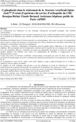Cyphoplastie dans le traitement de la fracture vertébrale:Spine Jack (Vexim) Expérience du service d'orthopédie du CHU Beaujon-Bichat Claude ...