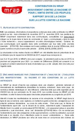 CONTRIBUTION DU MRAP (MOUVEMENT CONTRE LE RACISME ET POUR L'AMITIE ENTRE LES PEUPLES) RAPPORT 2018 DE LA CNCDH SUR LA LUTTE CONTRE LE RACISME