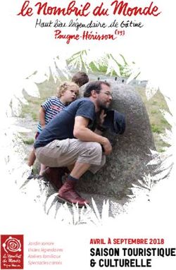 SAISON TOURISTIQUE & CULTURELLE - AVRIL &Agrave; SEPTEMBRE 2018 Jardin sonore Visites l&eacute;gendaires Ateliers familiaux Spectacles cont&eacute;s