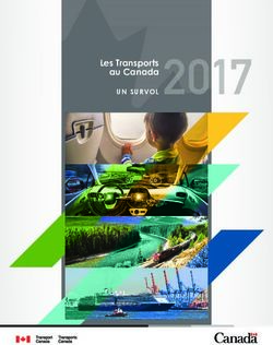 Les Transports au Canada - UN SURVOL