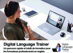 Digital Language Trainer - Un parcours rapide et inédit de formation pour les formateurs professionnels en anglais - Linguaid