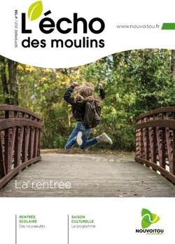 L écho des moulins - La rentrée - Commune de Nouvoitou