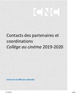 Contacts des partenaires et coordinations Collège au cinéma 2019-2020 - Passeurs d'images