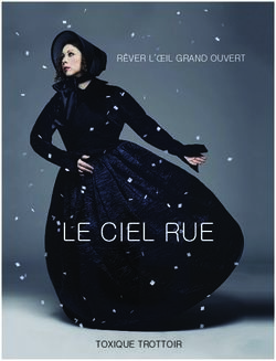 LE CIEL RUE - RÊVER L'ŒIL GRAND OUVERT