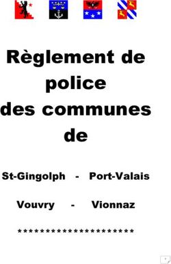 Règlement de police des communes de - St-Gingolph - Port-Valais Vouvry - Vionnaz