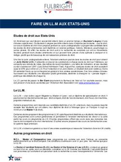 FAIRE UN LL.M AUX ETATS-UNIS - Fulbright