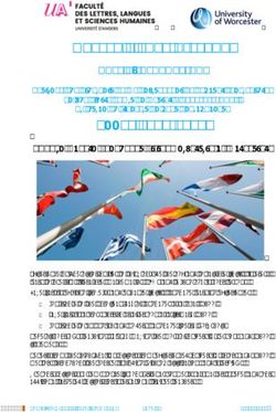 MASTER 2 PGCE-DIFLANG - NOTE D'INFORMATION