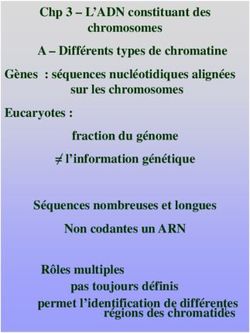 Chp 3 - L'ADN constituant des chromosomes - Umtice