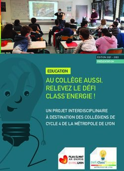 AU COLLÈGE AUSSI, RELEVEZ LE DÉFI CLASS'ENERGIE ! - EDUCATION UN PROJET INTERDISCIPLINAIRE À DESTINATION DES COLLÉGIENS DE CYCLE 4 DE LA MÉTROPOLE ...