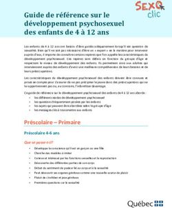 Guide De Référence Sur Le Développement Psychosexuel Des Enfants De 4 à ...