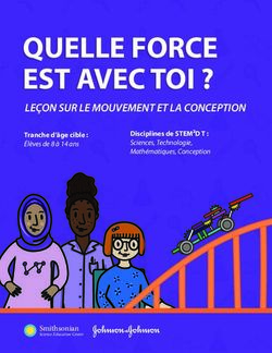 QUELLE FORCE EST AVEC TOI ? - LEÇON SUR LE MOUVEMENT ET LA CONCEPTION Disciplines de STEM2D T : Smithsonian Science