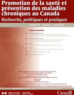 Promotion de la santé et prévention des maladies chroniques au Canada - Canada.ca