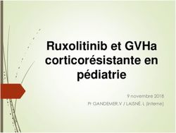 Ruxolitinib et GVHa corticor&eacute;sistante en p&eacute;diatrie - 9 novembre 2018 Pr GANDEMER.V / LAISN&Eacute;. L (interne)
