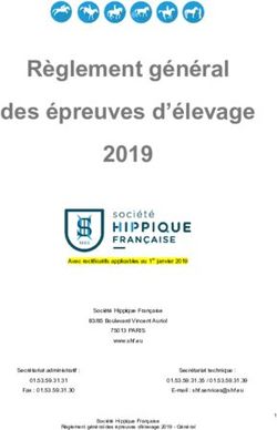 Règlement général des épreuves d'élevage 2019 - SHF