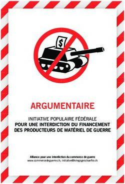 ARGUMENTAIRE POUR UNE INTERDICTION DU FINANCEMENT DES PRODUCTEURS DE MATÉRIEL DE GUERRE