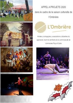 APPEL A PROJETS 2020 dans le cadre de la saison culturelle de l'Ombrière - Artistes, compagnies, associations culturelles du spectacle vivant du ...