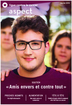 Aspect - " Amis envers et contre tout " SOUTIEN PROCHES AIDANTS - Ligue suisse contre le cancer