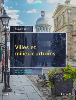 Villes et milieux urbains - RAPPORT SUR LES ENJEUX NATIONAUX - Ressources naturelles Canada