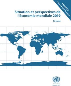 Asdf - Situation et perspectives de l'économie mondiale 2019 Résumé