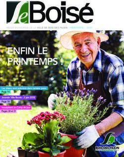 ENFIN LE PRINTEMPS ! REVUE MUNICIPALE DE LA VILLE DE BOIS-DES-FILION I PRINTEMPS I 2018