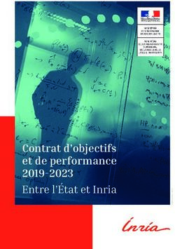 Contrat d'objectifs et de performance 2019-2023 Entre l'État et Inria