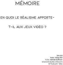 Mémoire En quoi le réalisme apporte- t-il aux jeux vidéo ? - 2019-2020 Réalisé : Wesley Petit Tutrice : Nathalie Kauffmann Université du Québec à ...