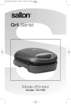 Gril Santé - Mode d'Emploi Modèle : HG-1008 - Salton