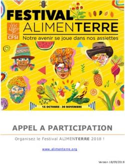APPEL A PARTICIPATION - Organisez le Festival ALIMENTERRE 2018 ! - SOLIDACOOP