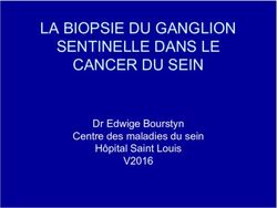 LA BIOPSIE DU GANGLION SENTINELLE DANS LE CANCER DU SEIN - V2016 Dr ...