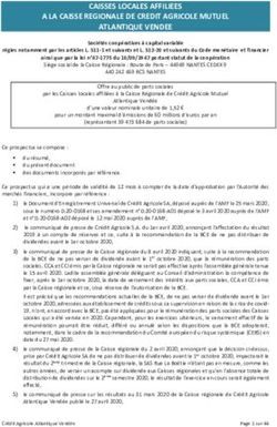 CAISSES LOCALES AFFILIEES A LA CAISSE REGIONALE DE CREDIT AGRICOLE MUTUEL ATLANTIQUE VENDEE