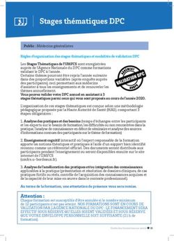 Stages thématiques DPC - UMFCS Bordeaux