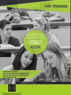 LICENCE 2 HISTOIRE - Université de Nantes