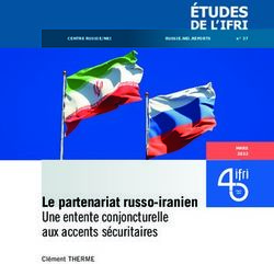 Le partenariat russo-iranien - Une entente conjoncturelle aux accents s&eacute;curitaires - IFRI
