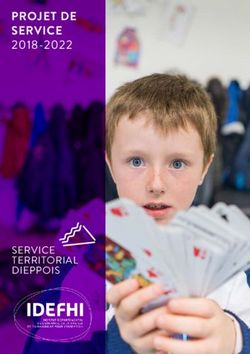 PROJET DE SERVICE 2018-2022 - SERVICE TERRITORIAL DIEPPOIS - idefhi