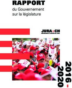 RAPPORT du Gouvernement sur la l&eacute;gislature - Canton du Jura