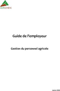 Guide de l'employeur Gestion du personnel agricole - AgriGenève