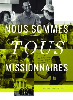 NOUS SOMMES - MISSIONNAIRES RAPPORT &Agrave; L'&Eacute;GLISE 2015 - The Episcopal Church