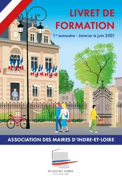 LIVRET DE FORMATION - ASSOCIATION DES MAIRES D'INDRE-ET-LOIRE - 1er semestre - Janvier à juin 2021 - Association des Maires d'Indre-et ...
