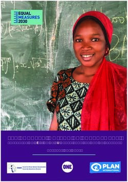 LES DONNÉES, MOTEUR DU CHANGEMENT: PRÉSENTATION DE L'INDICE DU GENRE DANS LES ODD AU SÉNÉGAL RAPPORT NATIONAL - Equal Measures 2030