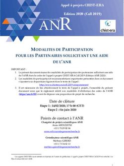 MODALITES DE PARTICIPATION POUR LES PARTENAIRES SOLLICITANT UNE AIDE