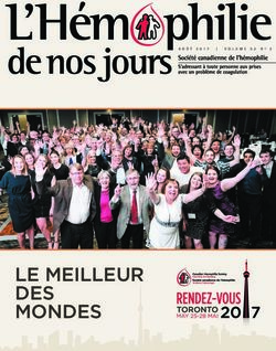 LE MEILLEUR DES MONDES - Canadian Hemophilia Society