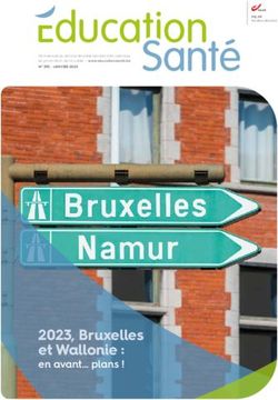 Bruxelles et Wallonie : en avant plans ! - &Eacute;ducation Sant&eacute;