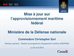 Mise à jour sur l'approvisionnement maritime fédéral Ministère de la Défense nationale - Commodore Christopher Earl